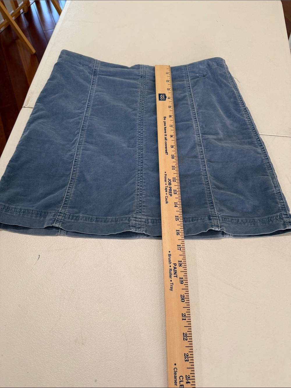 Free People Femme Cord Mini Skirt Back Zip Clean Lines Sexy Baddie Twee Mod 10 - Picture 10 of 14